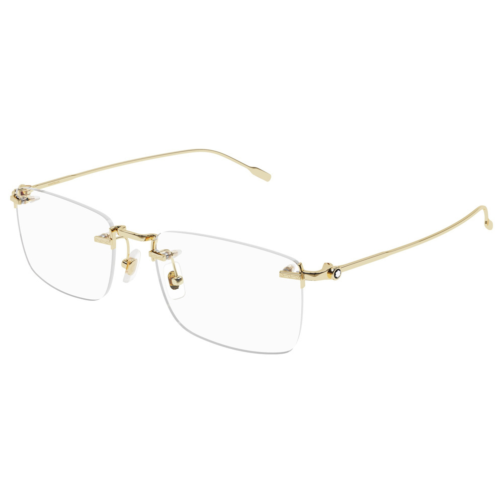 Mont Blanc MB0241O Eyeglasses Gold Acetate/Metal Pantos